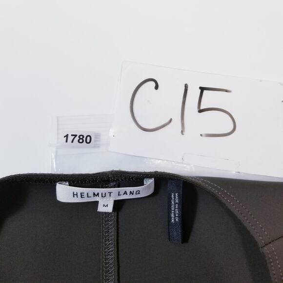 Helmut Lang Scuba Olive Green Sheath Dress - Picture 11 of 11